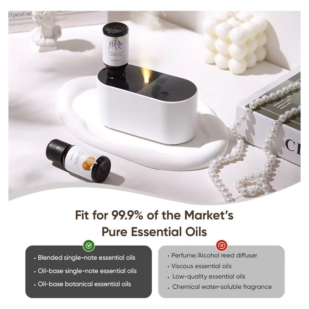NWT White Waterless Essential Oil Diffuser - Picture 6 of 7